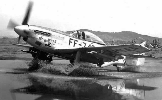 USAF P-51 Mustang with "FF" Series Buzz Number
