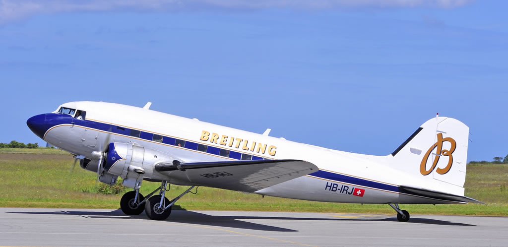 DC-3-227B "Breitling", Registration HB-IRJ, in Cherbourg, France