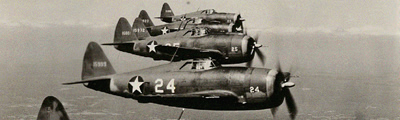 U.S. Army Air Force Fighter Planes of World War II including the P-40, P-47 and P-51