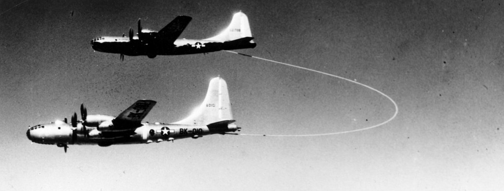 B-50 Lucky Lady II being refueled by a KB-29 in 1949