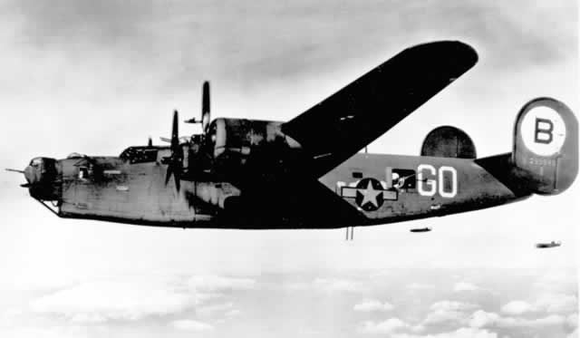 B-24J Liberator 269949 in flight 