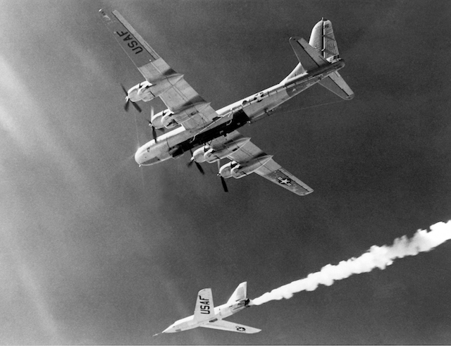 Boeing B-50 Superfortress dropping the X-2