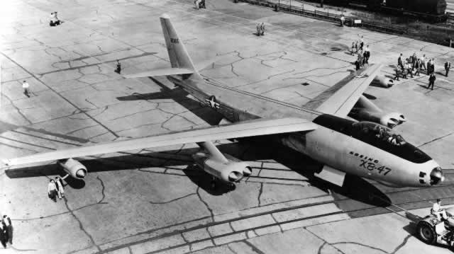 Rollout of the Boeing XB-47 Stratojet