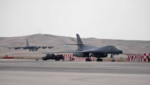 B-52H Stratofortress from Minot AFB lands at Ellsworth AFB in March of 2014