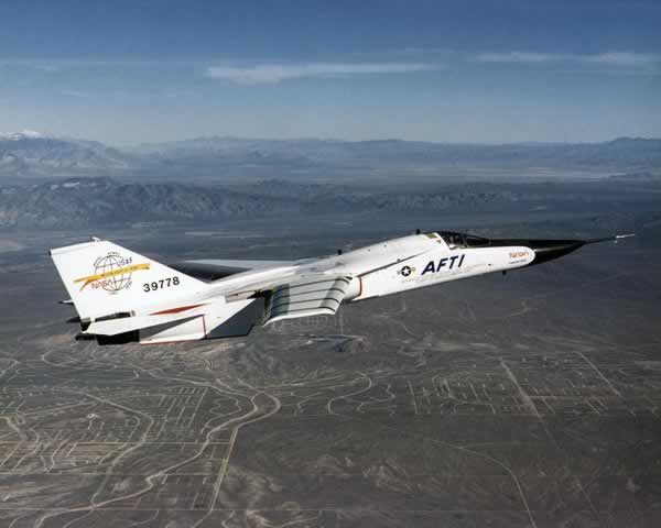 F-111 operated by NASA, in flight