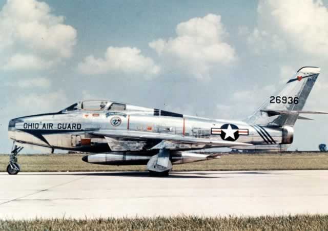 Republic F-84F S/N 26936 in the markings of the Ohio Air Guard