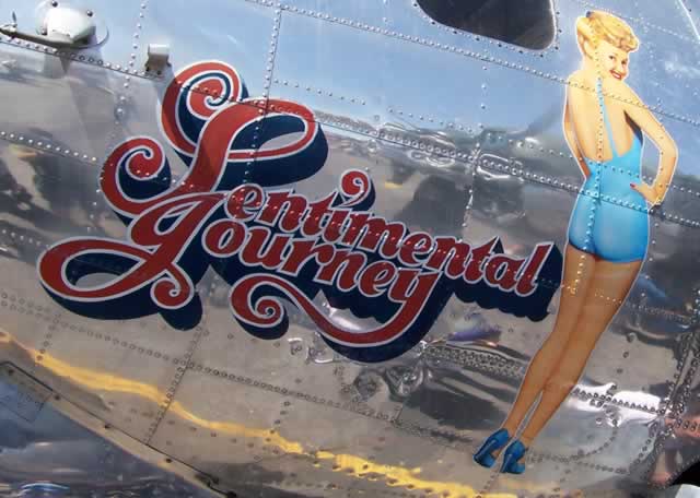 Boeing B-17 Flying Fortress "Sentimental Journey" nose art