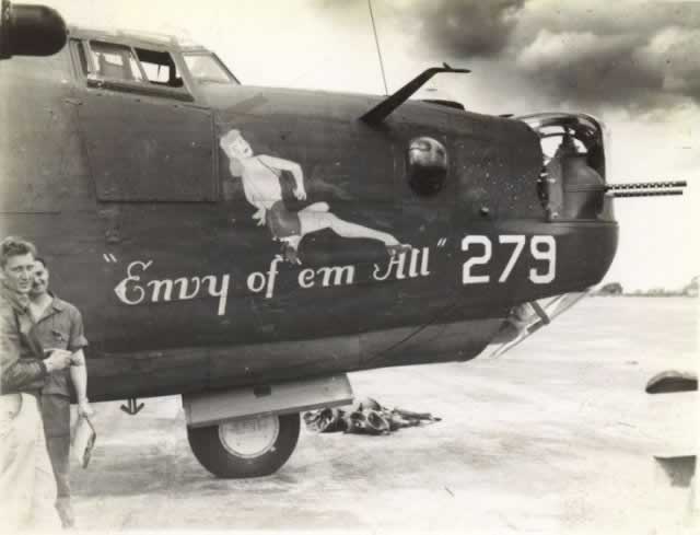 B-24 Liberator "Envy of 'em All" nose art