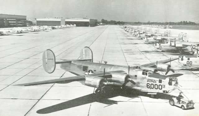 Ford's 6000th B-24 at the assembly plant