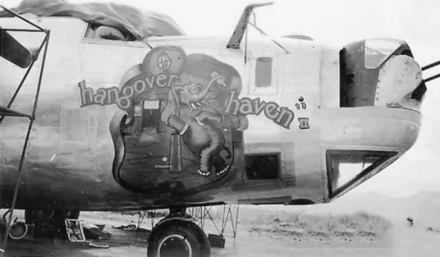 B-24 Liberator "Hangover Haven II" nose art