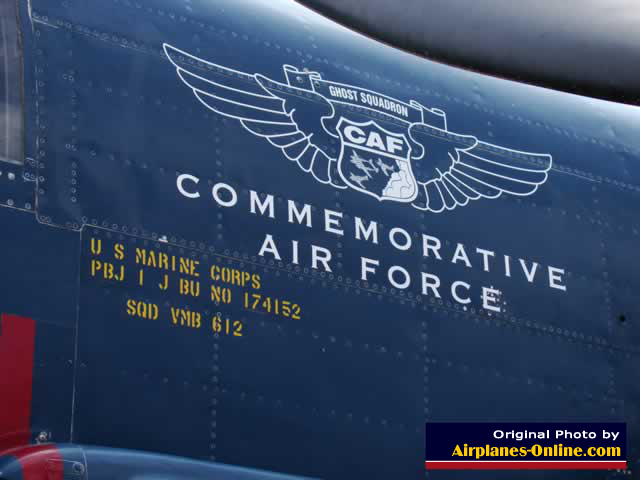 North American PBJ-1J "Devil Dog" patrol bomber, showing Commemorative Air Force logo 