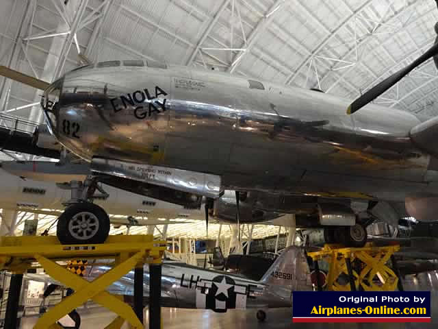 B-29 Superfortress "Enola Gay" S/N 44-86292 nose art ... at the Udvar-Hazy Center in Washington, D.C.