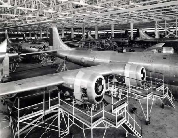 Boeing B-29 Assembly Line (Photo courtesy of the U.S. Air Force)