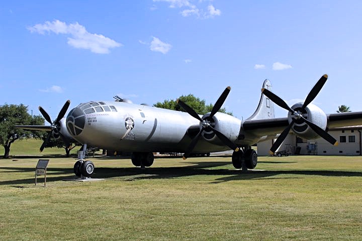 Front right fuselage view of Boeing B-29 Superfortress "Joltin Josie" in San Antonio, Texas
