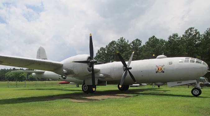 Right fuselage view of the B-29 Superfortress "City of Lansford" at the Georgia Veterans Memorial Park, Cordele, Georgia
