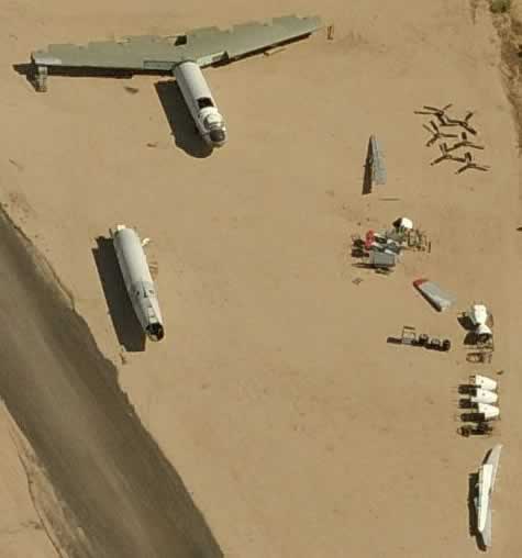 B-36J "City of Fort Worth" reassembly in progress in Tucson, Arizona