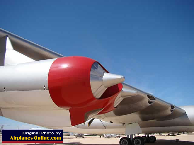 Jet engines on the B-36J Peacemaker