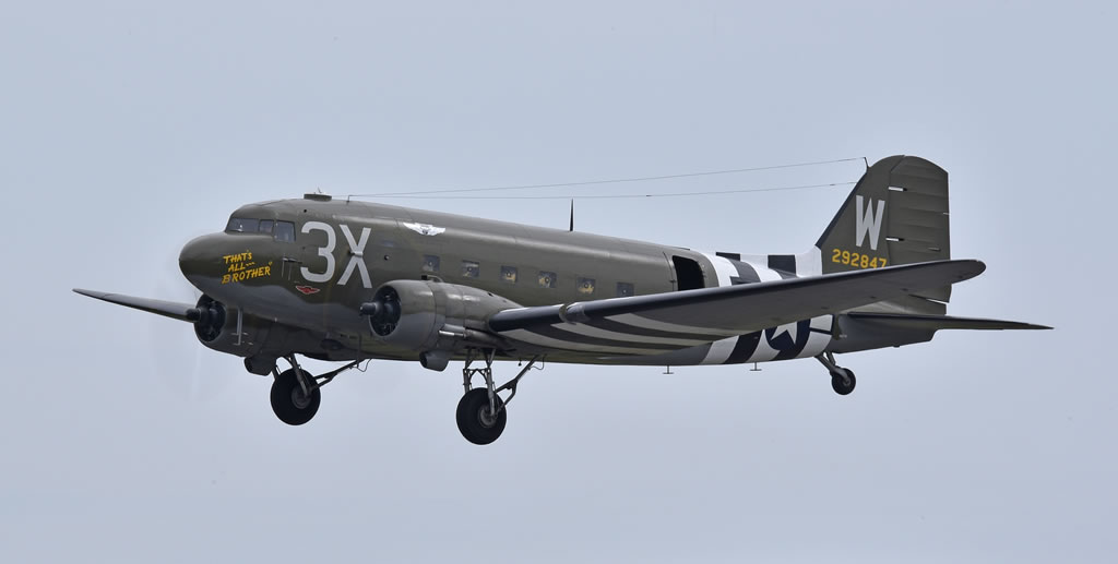 C-47 Skytrain "That's All, Brother", S/N 42-92847, Registration N47TB, Cherbourg, France, June of 2014