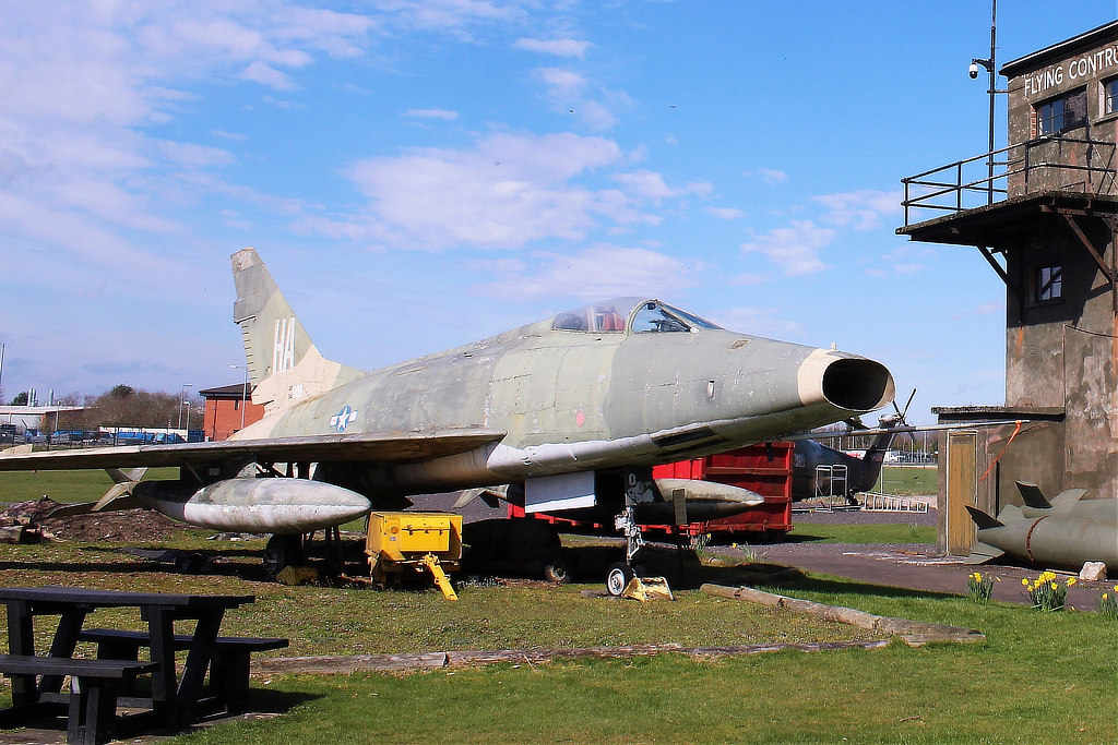 F-100D Super Sabre, S/N 54-2163, at the Dumfries Aviation Museum in Scotland
