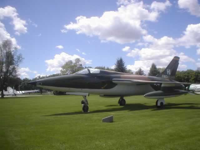 F-105B Thunderchief on display at Fairchild Air Force Base near Spokane, Washington
