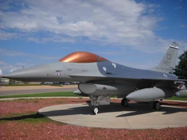 F-16C Falcon on display at Buckley Air Force Base, Aurora, Colorado