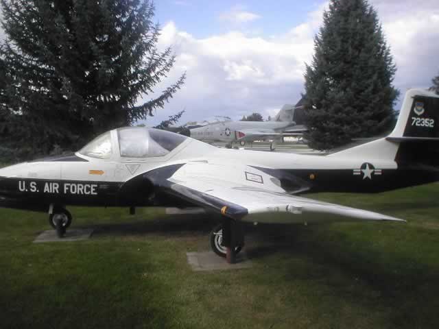 T-37B S/N 72352 on display at Fairchild Air Force Base near Spokane, Washington