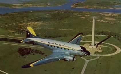 DC-3 of Trans Texas Airways