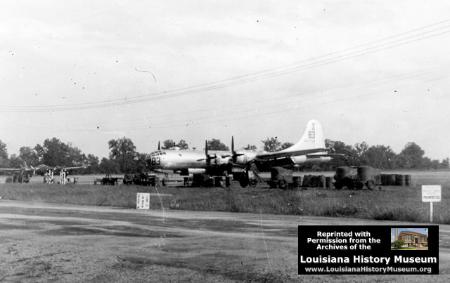 Boeing B-29 B3 at England Air Force Base (Photo courtesy of the Louisiana History Museum)