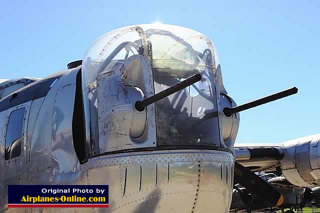 Front guns on the B-24J Liberator "Louisiana Belle II" S/N 44-8781