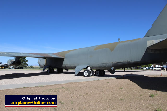 Rear view of the B-52G Stratofortress "Bearin Arms", S/N 58-0191