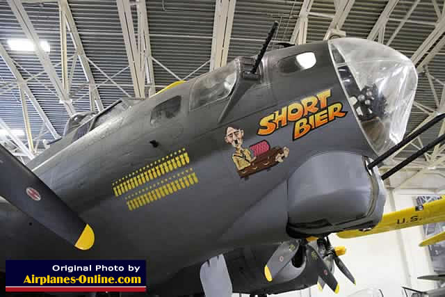 Nose view of B-17G "Short Bier" - S/N 44-83663