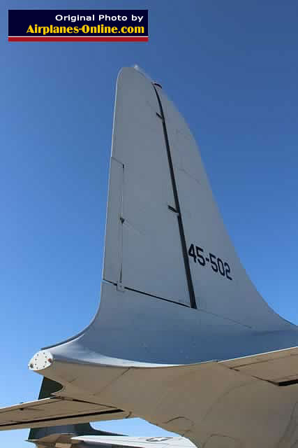 Tail section of C-54G Skymaster, S/N 45-0502