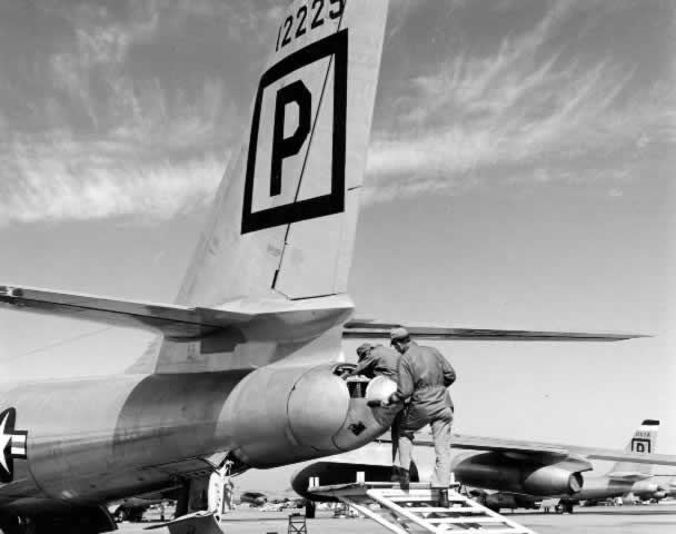 B-47 Stratojet at MacDill Air Force Base in the 1950s