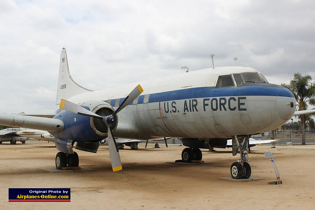 Convair C-131D Samaritan, of the U.S. Air Force, at the March Field Air Museum in California