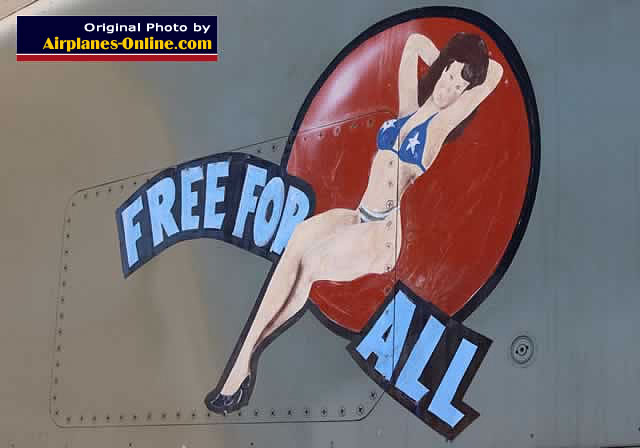 "Free for All" nose art on FB-111A Aardvark, S/N 80248