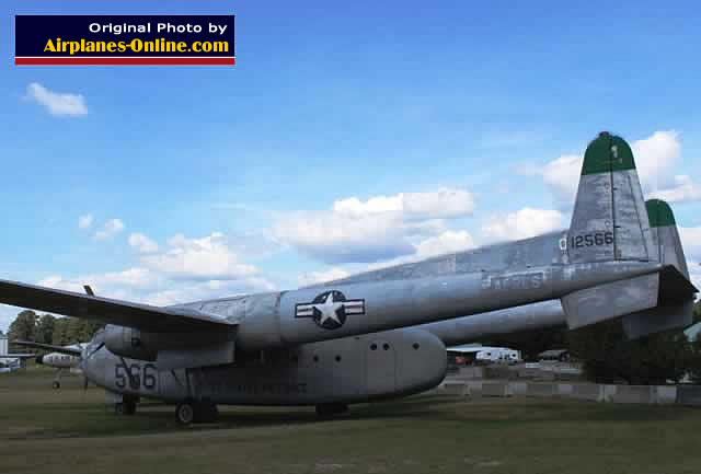 C-119 Flying Boxcar, S/N 51-2566 on display at the Museum of Aviation