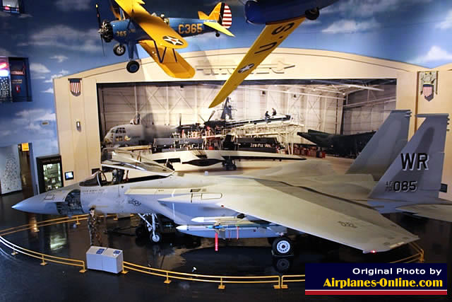 Interior view of the Eagle Building at the Museum of Aviation