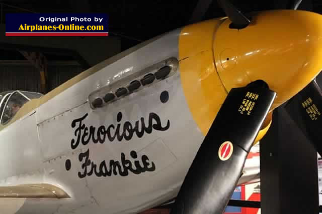 Nose art on the P-51D Mustang "Ferocious Frankie"