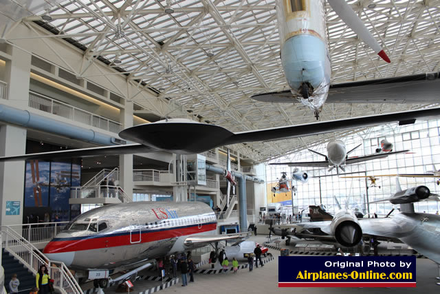 The T.A. Wilson Gallery, one of the indoor exhibit areas at the Museum of flight