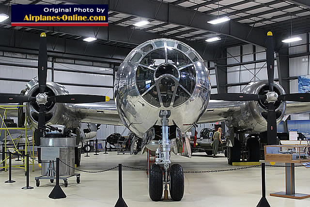 Nose view of the restored B-29A Superfortress "Jack's Hack"