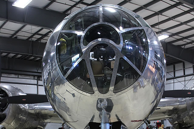 Cockpit view of the B-29A Superfortress "Jack's Hack"