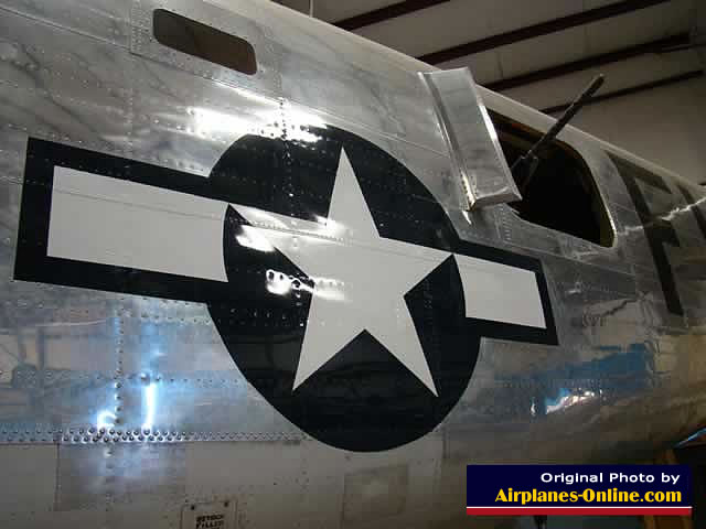 Side guns on the Consolidated B-24J Liberator "Bungay Buckaroo" S/N 44-44175 