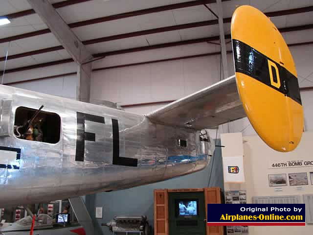 Tail section of the Consolidated B-24J Liberator "Bungay Buckaroo" S/N 44-44175 