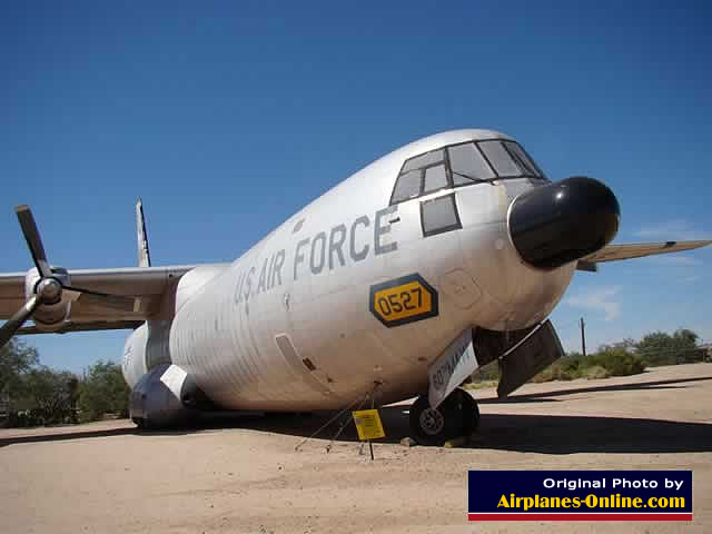 Nose section of the Douglas C-133B Cargomaster S/N 59-0527 in Tucson