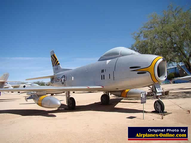 North American F-86H Sabre S/N 53-1525 at the Pima Air & Space Museum
