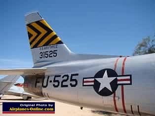 North American F-86H of the United States Air Force, S/N 31525, Buzz Number FU-525