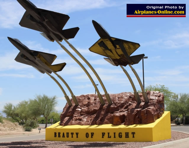 "The Beauty of Flight", Entrance area, Pima Air & Space Museum, Tucson, Arizona