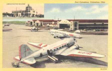 American Airlines DC-3 Flagship at Port Columbus Ohio American Airlines DC-3 Flagship at Port Columbus Ohio
