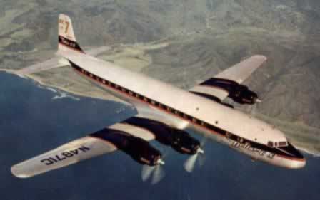 Delta Air Lines DC-7 Airliner Delta Air Lines DC-7 Airliner