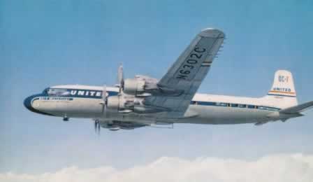 United Air Lines Douglas DC-7 N6302C United Air Lines Douglas DC-7 N6302C
